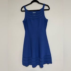Elegant Blue Sleeveless Dress